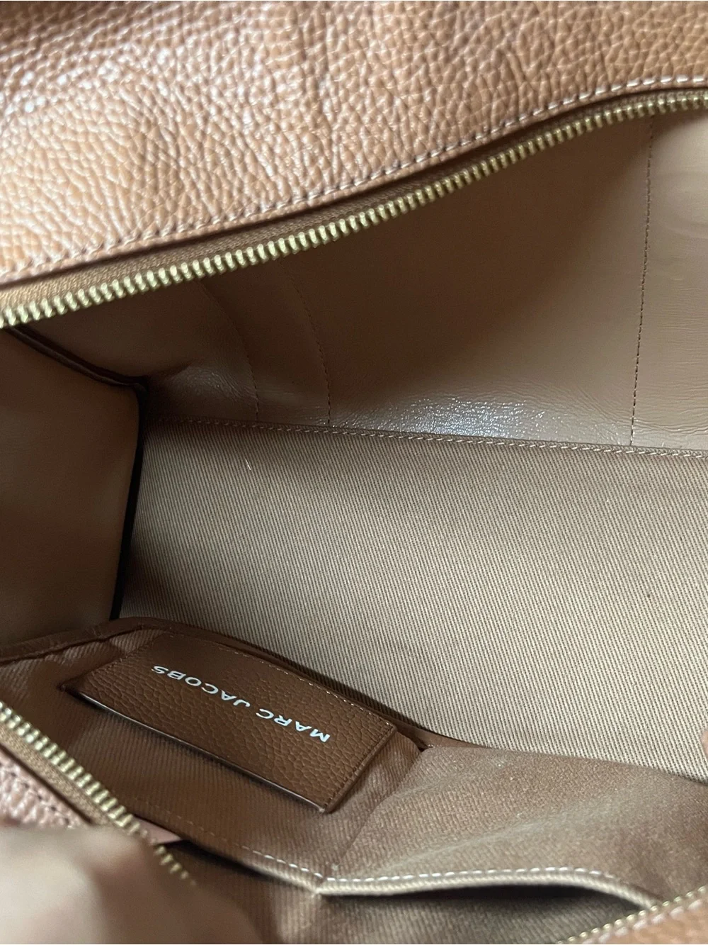 Marc Jacobs Brown Leather 'The Tote Bag' Structured Tote